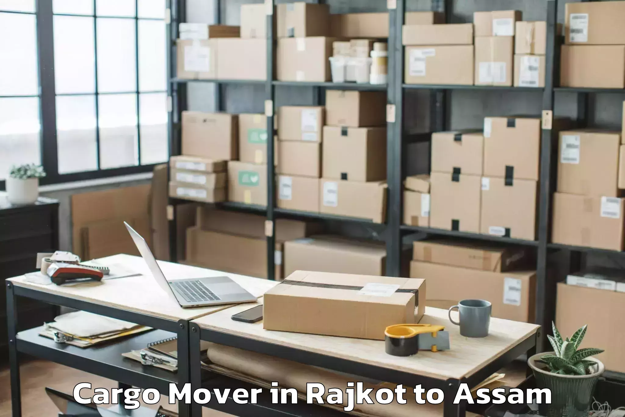 Book Rajkot to Haflong Cargo Mover Online